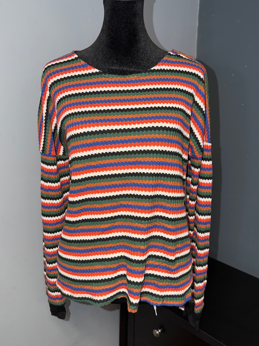 Men's Multicolor Striped Crewneck Sweater